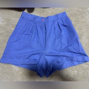 Jaclyn Smith High Waist Purple Shorts